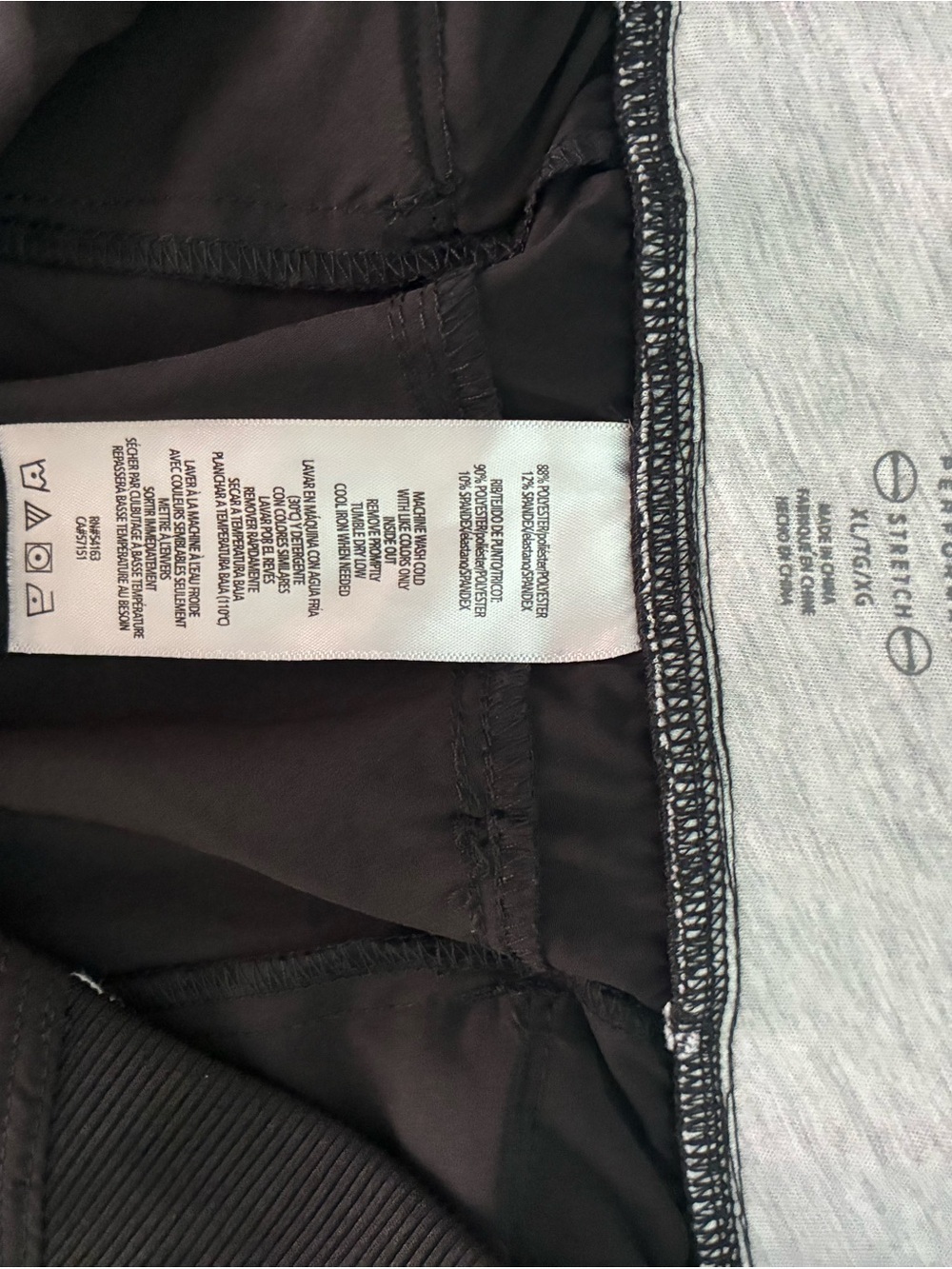 Calvin Klein Lot (2) Performance Cropped Pants Size XL Black NWT and White NWOT - Picture 10 of 12